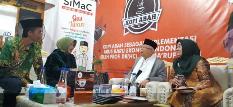 Kyai Ma’ruf Amin Lecut Semangat Pelaku Usaha di NU Expo