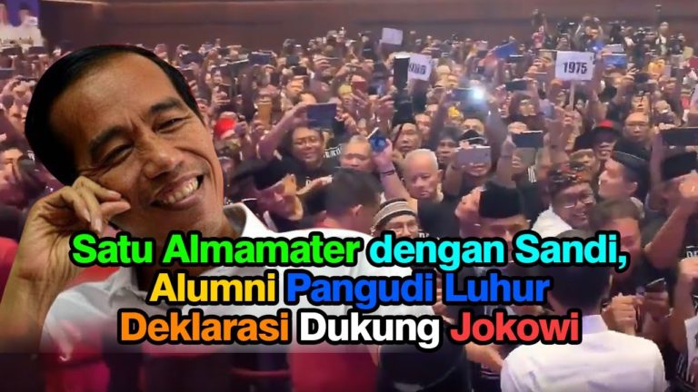 Jokowi terima Dukungan Alumni Sekolahnya Sandiaga Uno Pangudi Luhur