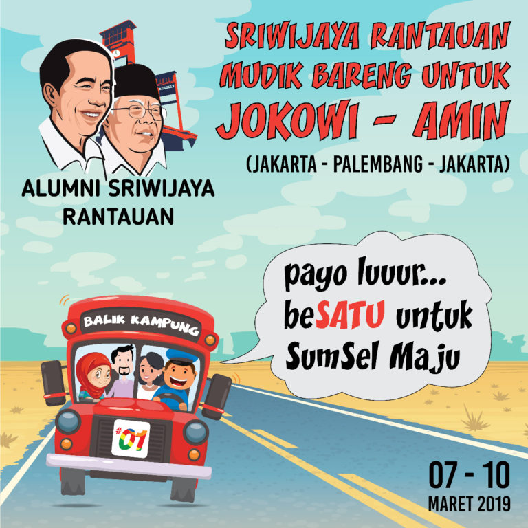 Deklarasi Dukung Jokowi-Ma’ruf, Alumni SMA se-Palembang Gelar Mudik Bareng