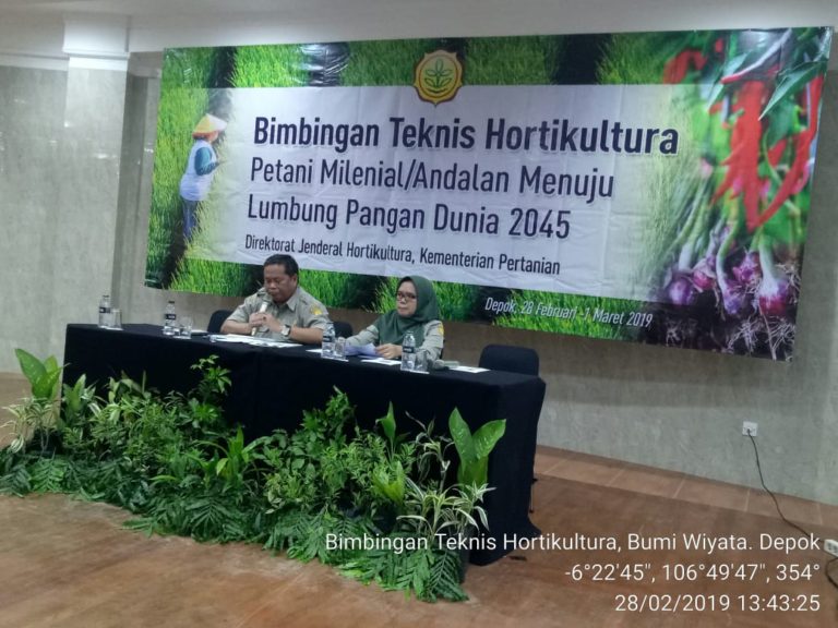 Latih Petani Milenial, Kementan Efisienkan Biaya Produksi Hortikultura