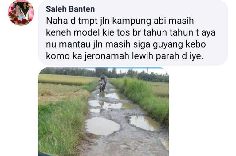 Pamer Capaian Pembangunan, Bupati Pandeglang Disentil Soal Jalan Rusak