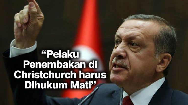 Erdogan Minta Pelaku Penembakan di Selandia Baru Dihukum Mati