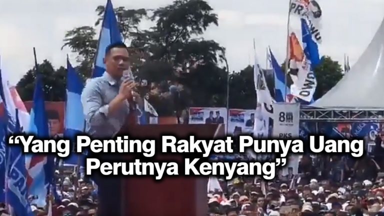 Kampanye di Bandung, AHY: Yang Penting Mah Rakyat Punya Uang