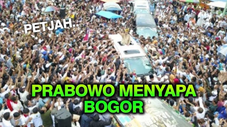 Lautan Manusia Tumplek Hadiri Kampanye Prabowo di Pakansari Bogor