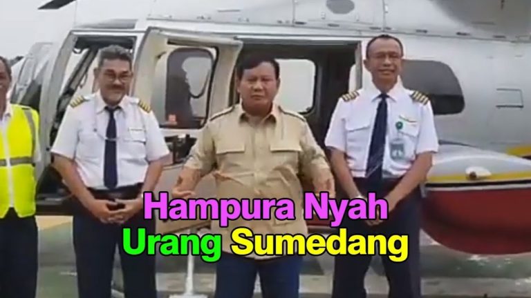 Gagal Terbang, Prabowo Minta Maaf kepada Warga Sumedang
