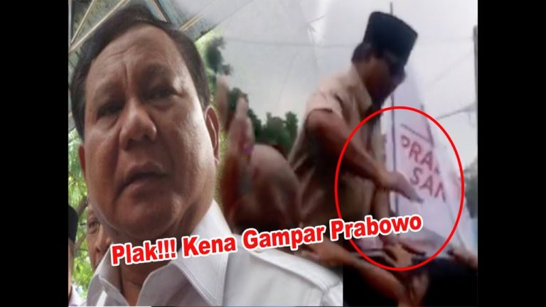 Viral Video Prabowo Gampar Pria Berbaju Batik Saat Kampanye