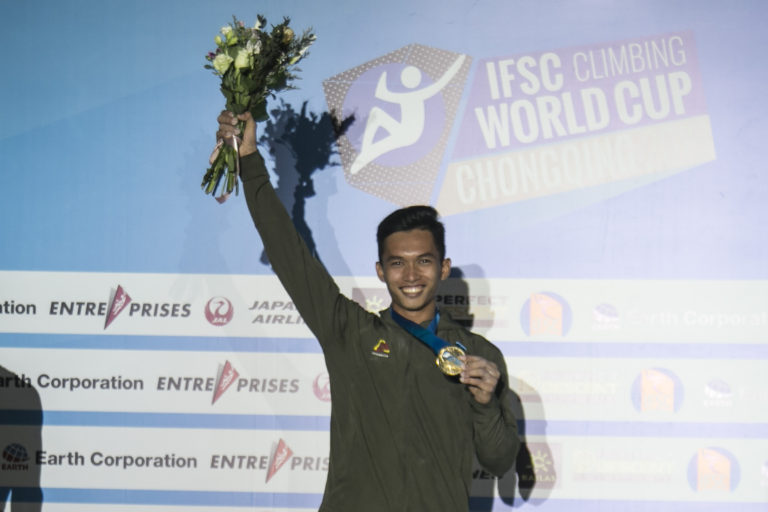 Indonesia Sabet Juara Dunia di IFSC Climbing Chongqing, China