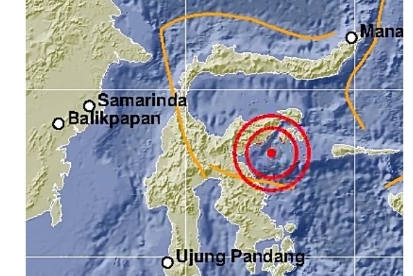 Gempa Magnitudo 6.9 Guncang Sulawesi Tengah