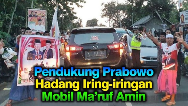 Panas! Ma’ruf Amin Dihadang Pendukung Prabowo di Pamekasan