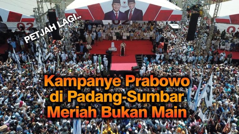 Tumpah Ruah, Kampanye Prabowo di Sumbar Berlangsung Meriah