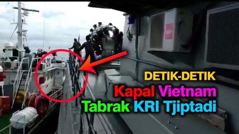 Detik-detik Kapal Vietnam “Senggol” KRI Tjiptadi Bikin Geram