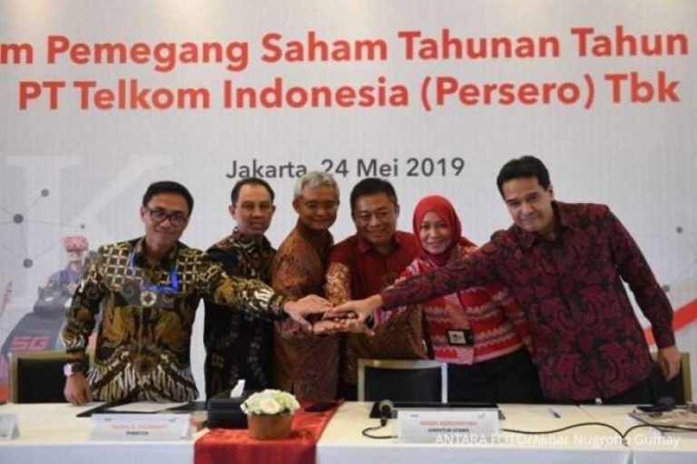 RUPS tahun buku 2018, Telkom bagikan deviden 16,23 triliun