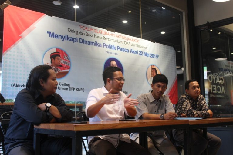 Pasca 22 Mei, Aktivis KNPI Pastikan  tidak ada lagi gejolak politik yang mengkhawatirkan