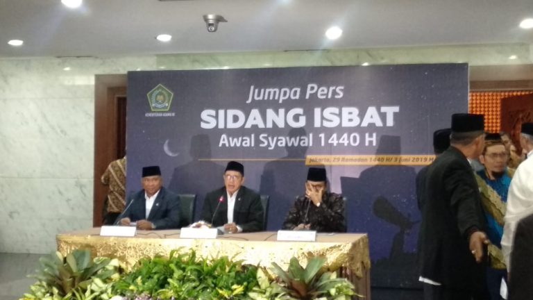 1 Syawal 1440 H jatuh pada Rabu 5 Juni 2019