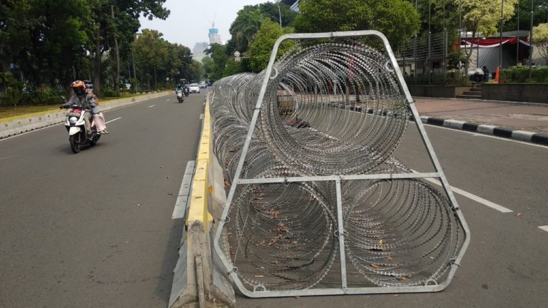 Jelang Sidang Gugatan Pilpres 2019, Aparat Perketat Pengamanan Gedung MK
