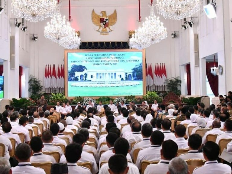 Rapat Bareng BMKG, Jokowi Ingatkan Semua Pihak Sensitif Bencana