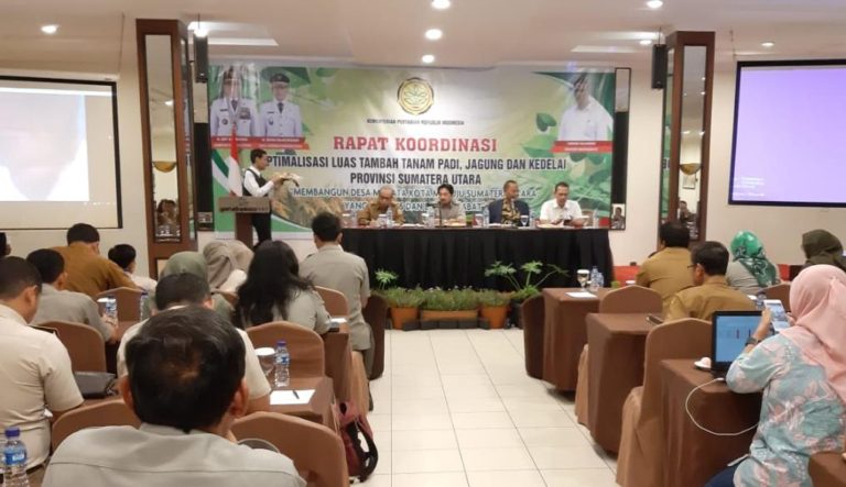 Bersama Kementan, Pemprov Sumut Targetkan Perluasan Tanam Padi