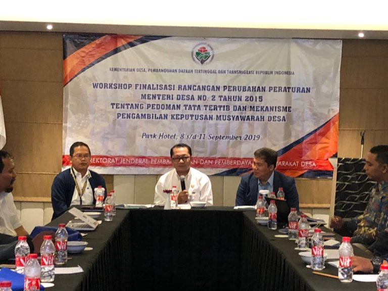 Kemendes Godok Rancangan Perubahan Permendes No.2 Tahun 2015