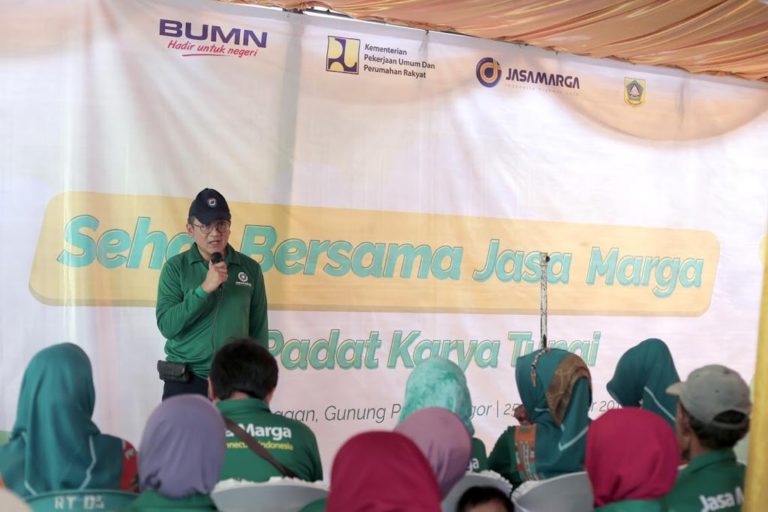 Ratusan Warga Gunung Putri Antusias Ikuti Program Sehat Bareng Jasa Marga