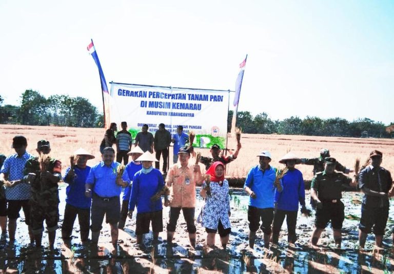 Kementan Bantu Karanganyar Mitigasi Kekeringan dengan Gerakan Tanam