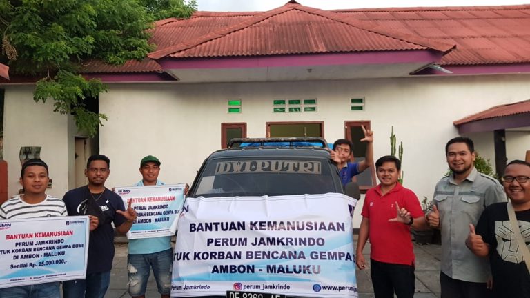 Perum Jamkrindo Bantu Logistik untuk Korban Gempa Ambon
