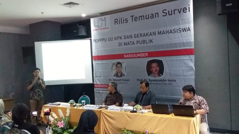 Mayoritas Publik Sebut UU KPK Lemahkan Pemberantasan Korupsi