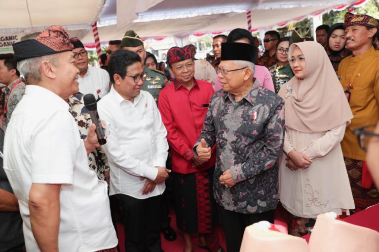 Dampingi Wapres, Mendes PDTT Tinjau Kegiatan Posyandu dan Pameran Desa Pecatu di Badung
