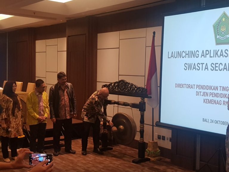 Launching Aplikasi Perijinan Online, Direktur PTKI Harap Proses Lebih Cepat dan Tepat