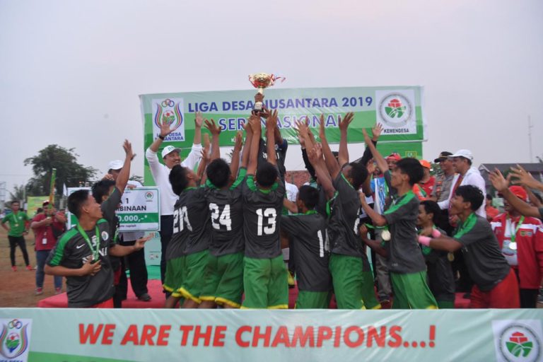 Mendes PDTT Apresiasi Gelaran Liga Desa Nusantara 2019