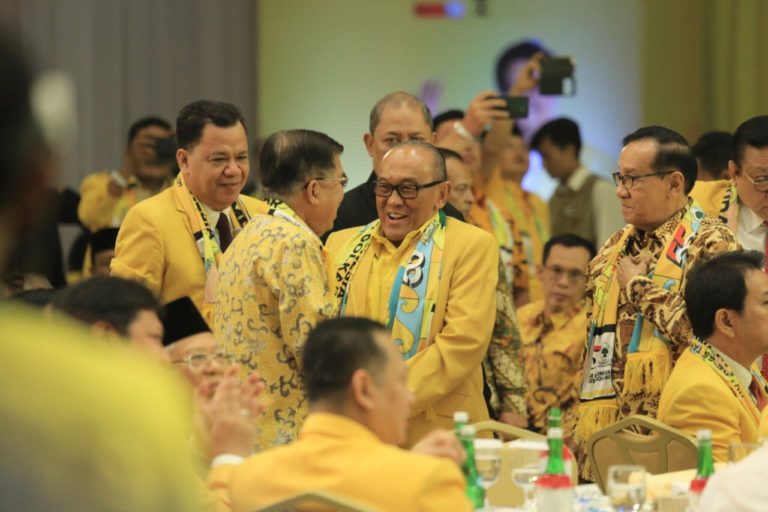Hadiri Puncak HUT ke-55 Golkar, Aburizal Bakrie: Terus Jaga Kesolidan
