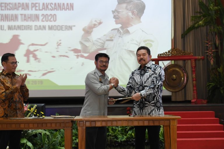 Bangun Pertanian, Menteri Syahrul Sinergi dengan BPS dan Kejagung