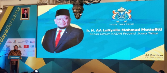 Hadiri Pelantikan Kadin Surabaya, LaNyalla Sindir Walikota Surabaya