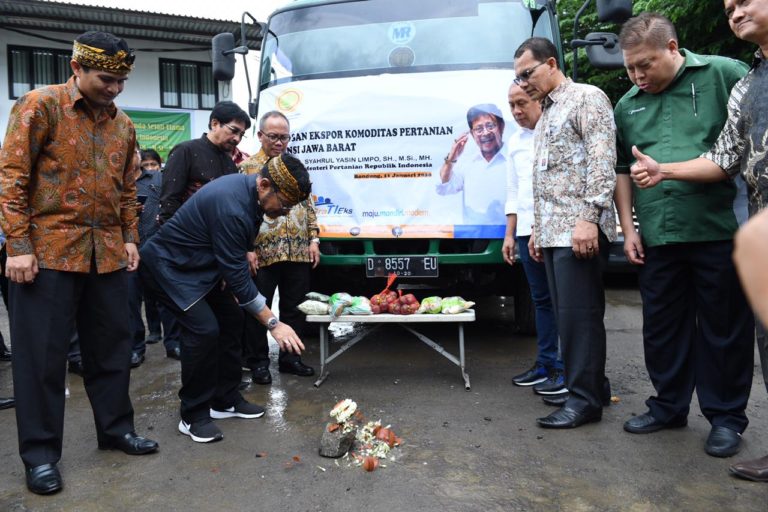 Syahrul Lepas Ekspor Sayur Asal Jawa Barat, Nilainya Capai 4,17 Milyar