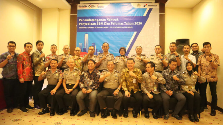Pertamina Pasok BBM dan Pelumas untuk Polda Banten