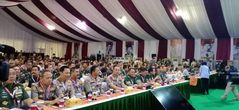 Di Rapim Kemenhan Tahun 2020, Prabowo Ajak Semuanya Bersatu Jaga NKRI