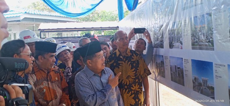 Menag Bersama JK Tinjau Progres Pembangunan UIII