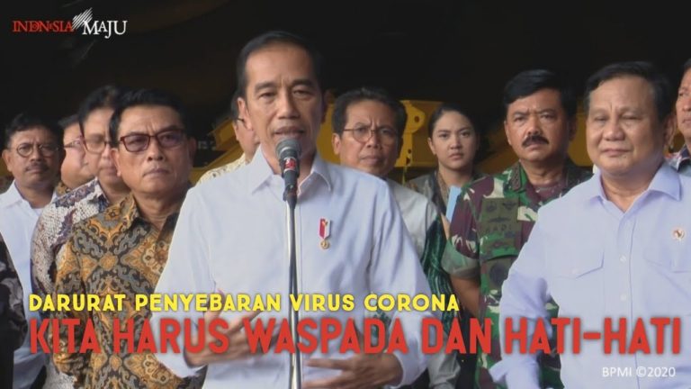 Pernyataan Jokowi Terkait Antisipasi Penyebaran Virus Corona ke Indonesia