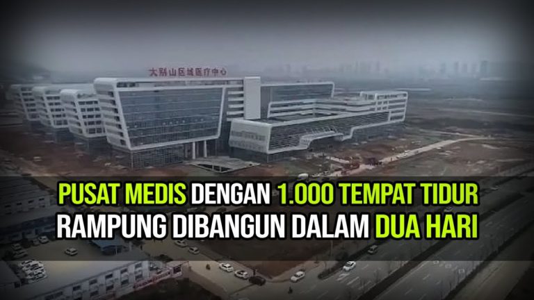 Dibangun Hanya dalam Waktu 48 Jam, Rumah Sakit Wuhan Corona Virus Resmi Dibuka