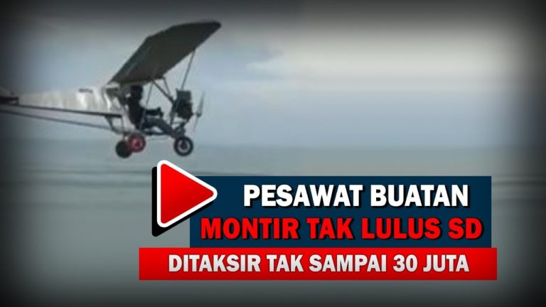 Keren! Montir Tak Lulus SD Ini Sukses Bikin Pesawat Terbang Ultralight