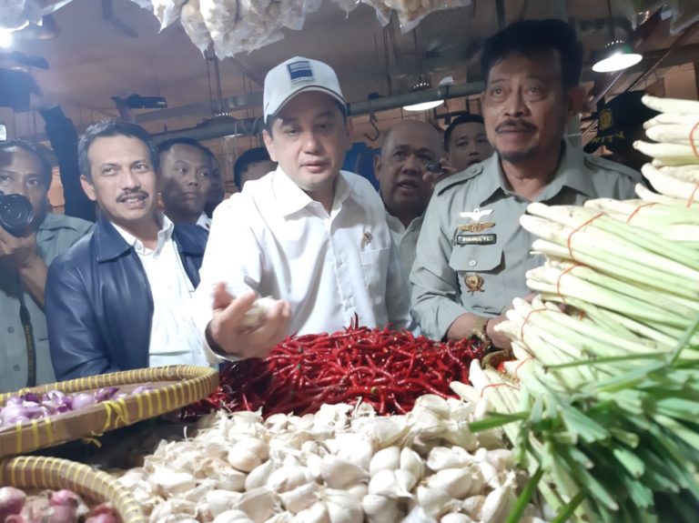 Blusukan ke Pasar, Mentan dan Mendag Sidak Bareng Pantau Harga Pangan