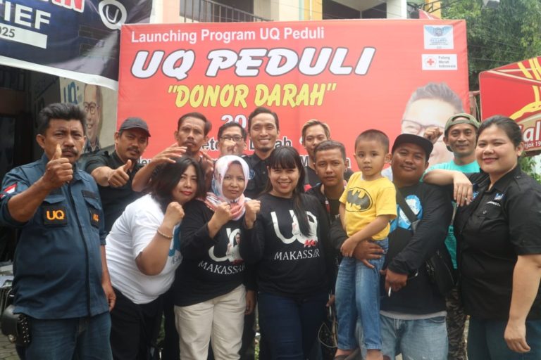 Relawan Bacawali Makassar UQ Sukriansyah Launching Gerakan UQ Peduli