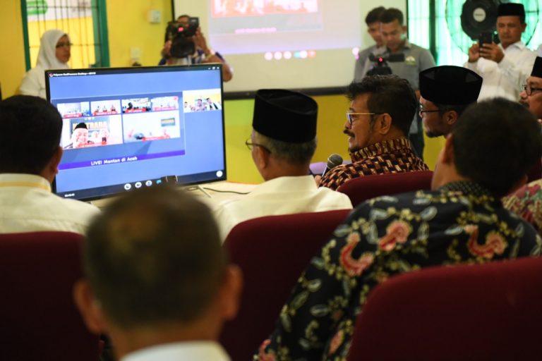 Menteri Syahrul Sapa Penyuluh Via AWR dari BPP Bireuen Aceh