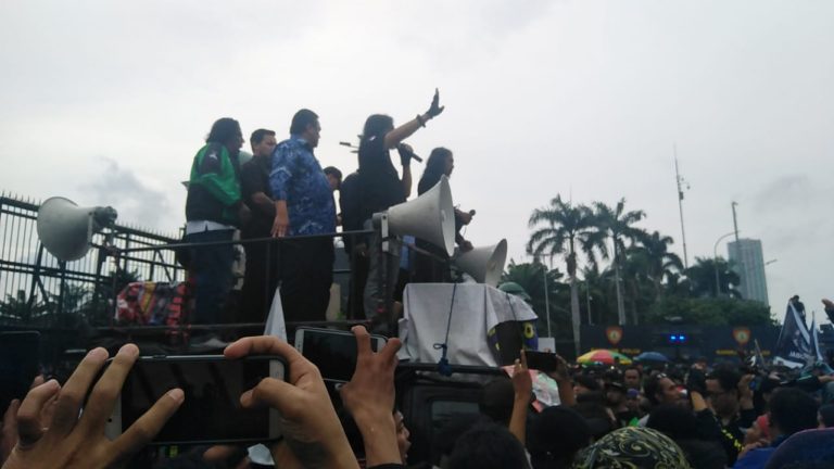 Temui Masa Driver, Dasco Minta Tim Kecil Untuk Bahas Aspirasi Ojol