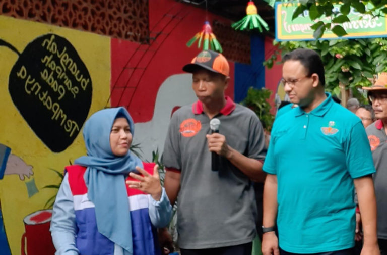 Anies Baswedan Apresiasi Pertamina dan Warga Cempaka Putih Wujudkan Kampung Hijau Berseri