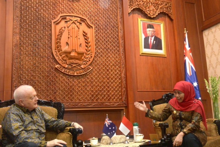 Bertemu Dubes Australia, Khofifah Ajak  Kerjasama Pendidikan Vokasi dan Kemaritiman