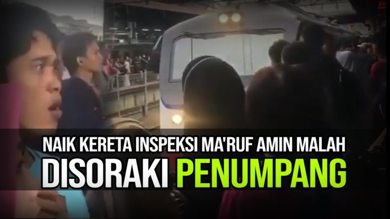 Jadwal KRL Berantakan, Rombongan Wapres Ma’ruf Amin Disoraki Penumpang