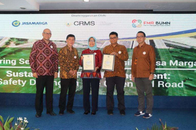 Jasa Marga Group Peroleh Dua Sertifikat Green Toll Road Indonesia
