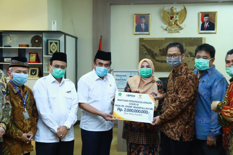 Antisipasi Penanganan Covid-19, Kemenag Bantu RS UIN Jakarta Rp 2 Milair
