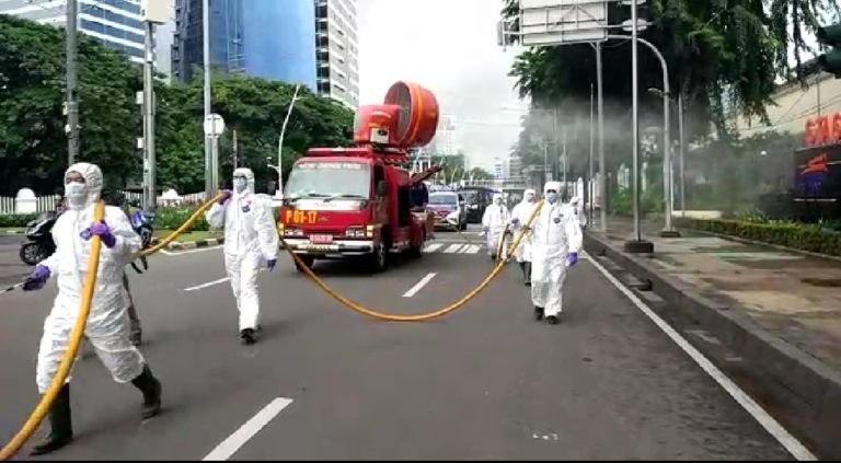 Antisipasi Penyebaran Covid-19, Pemprov DKI Sterilisasi Sejumlah Wilayah Ibu Kota