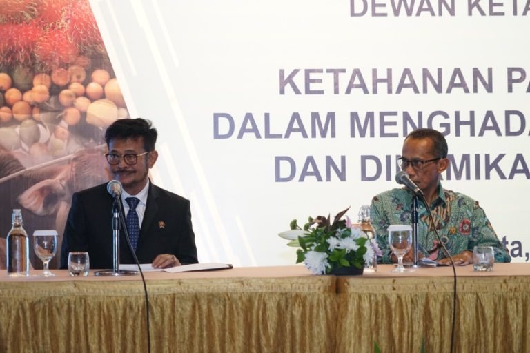 Menteri Pertanian: Pemenuhan Pangan Perlu Kebijakan yang Tepat
